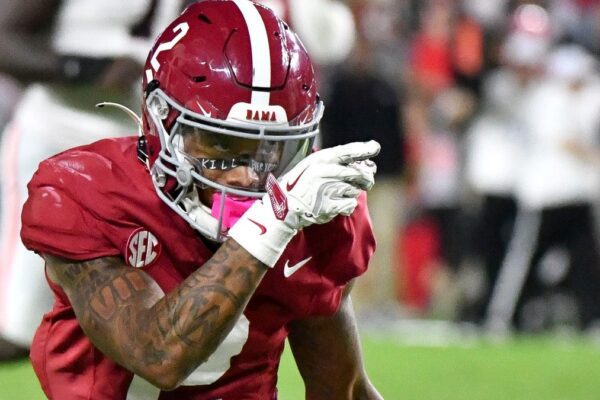 Alabama Football Wr Ryan Williams participates NCAA MARCH MADNESS BRACCET